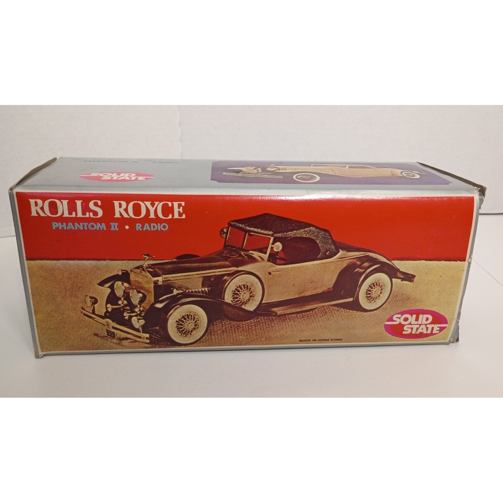 Vintage Rolls Royce Phantom II Model Car Transistor Radio in Box NEW